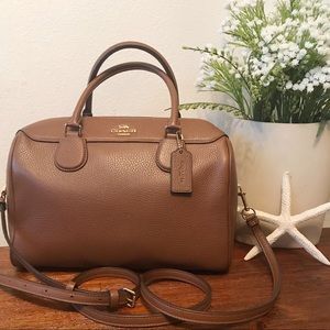 Coach Large Bennett Pebbled Leather Handbag